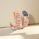 SERPENTI SPIGA 35 PINK GOLD GREEN DIAL