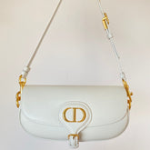 BOBBY EAST-WEST 22 BAG IN WHITE CALFSKIN