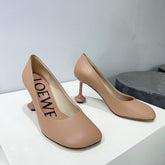 LW TOY PUMP 95 TAN CALFSKIN