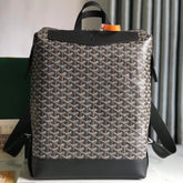 CISALPIN BACKPACK 43 IN BLACK GOYARDINE CANVAS AND CALFSKIN