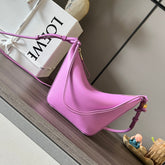 LOE LUNA HOBO 28 BAG IN HOT PINK CALFSKIN