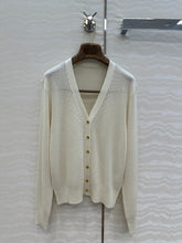 LP CREAM V-NECK KNIT CARDIGAN