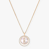 LUCKY MOVE MM NACRE BLANCHE DIAMOND NECKLACE