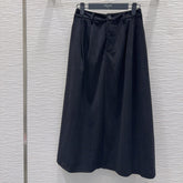 PRADA 25S A-LINE PLAID VELVET SKIRT 256