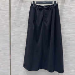 PRADA 25S A-LINE PLAID VELVET SKIRT 256
