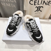 DIOR CHRONO SNEAKER 25S IN BLACK LAMBSKIN AND MESH FABRIC STYLE 4