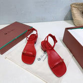 LP MINDIL SANDAL 25 IN RED LAMBSKIN