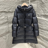 PRADA 25S LONG DOWN COAT WITH HOOD 225