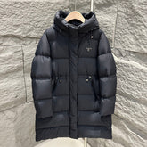 PRADA 25S LONG GOOSE DOWN COAT WITH HOOD 229