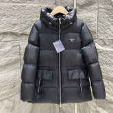 PRADA 25S MEDIUM-LENGTH GOOSE DOWN COAT 223