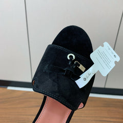 LP HIGH HEELS 25S IN BLACK SUEDE