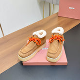 CHUKKA BOOTS IN CIDER BROWN SUEDE WITH WOOL LINING