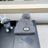 BEANIE HAT IN GRAY WOOL 433485