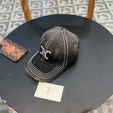 BASEBALL CAP MODEL 650510 IN BLACK OMBRE COTTON