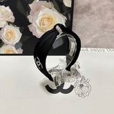 BLACK SILK HEADBAND 168592