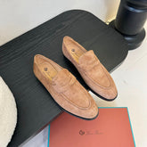 CLASSIC LOAFERS IN TERRACOTTA SUEDE