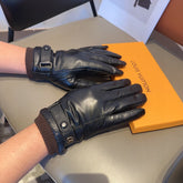 LV GLOVES IN BLACK LAMBSKIN 467997