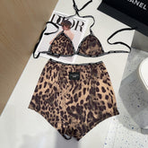 DOLCE & GABBANA BIKINI 25S TWO PIECE IN BROWN 742675