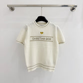 DIOR 25S SHORT-SLEEVE CREW NECK SWEATER 467