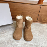 BALENCIAGA 25S ALASKA ANKLE BOOTS IN WARM CARAMEL SUEDE