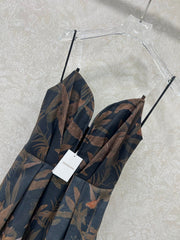 ZIMMERMANN STRAIGHT TUBE DRESS WITH HERRINGBONE PATTERN 269368