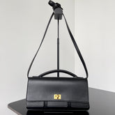 BEL AIR CLUTCH 27 IN BLACK NAPPA LAMBSKIN GOLD HARDWARE