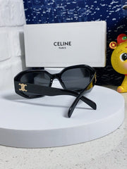 TRIOMPHE SQUARE SUNGLASS 566744 IN BLACK ACETATE