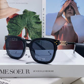 TRIOMPHE SUNGLASSES 573252 IN BLACK ACETATE METAL LOGO