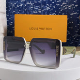 SQUARE SUNGLASSES 571656 IN GREEN ACETATE GREY SMOKE LENS