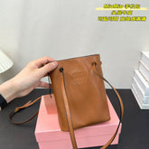 PHONE BAG 15 IN CINNAMON BROWN CALFSKIN