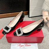 BELLE VIVIER PUMPS IN BLACK PATENT CALFSKIN