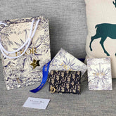 SADDLE LOTUS WALLET 11 IN BLACK MONOGRAM OBLIQUE JACQUARD