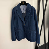 PRADA 25S LONG‑SLEEVE DENIM JACKET 234