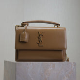 YSL 25S SUNSET MM 25 IN FOX CALFSKIN GOLD HARDWARE