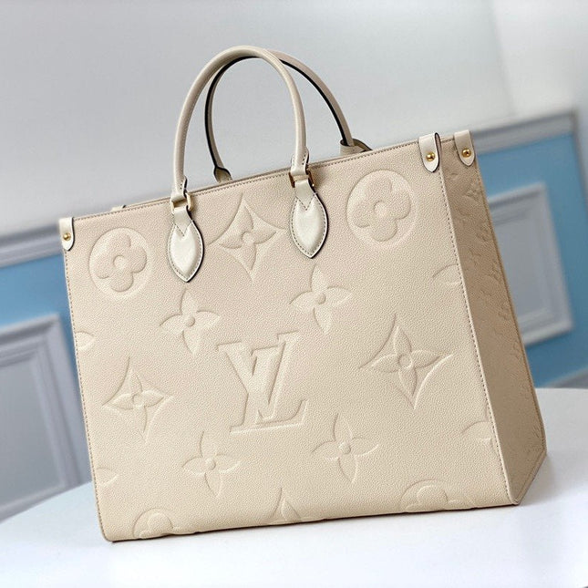 ONTHEGO GM 41 CREAM MONOGRAM EMPREINTE GIANT CANVAS