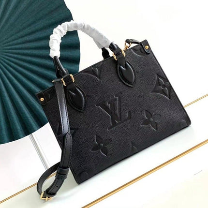 ONTHEGO PM 25 BLACK MONOGRAM EMPREINTE GIANT CANVAS