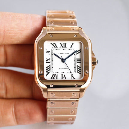 SANTOS LADY 35.1MM ROSE GOLD