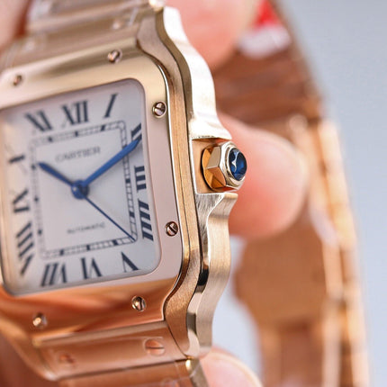 SANTOS LADY 35.1MM ROSE GOLD