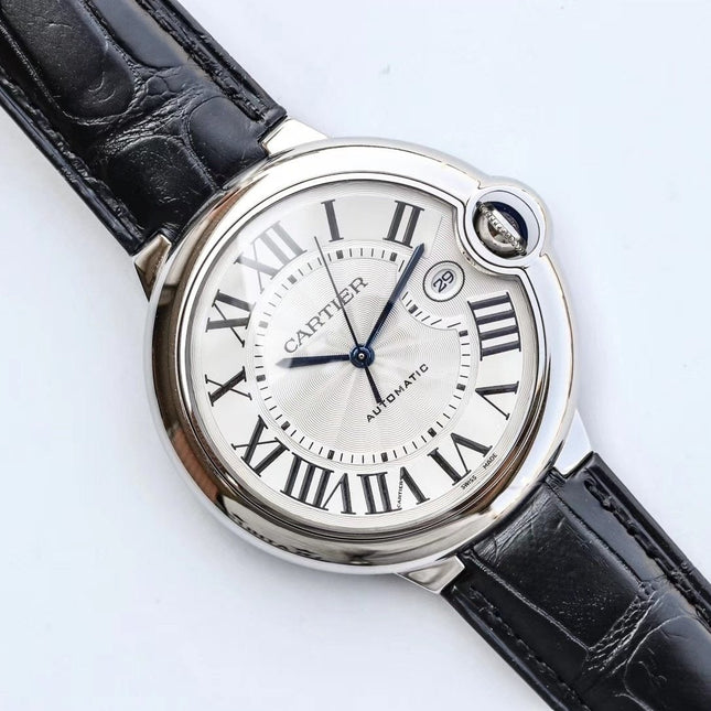 BALLON BLEU 42MM BLACK LEATHER