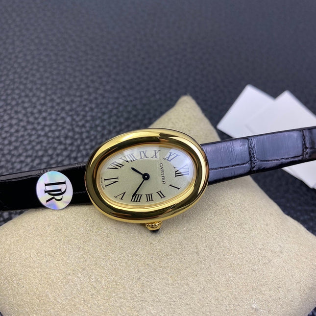 BAIGNOIRE 31MM GOLD CASE WHITE DIAL