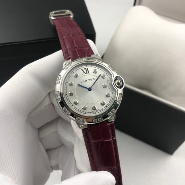 BALLON BLEU 36MM STEEL CASE DIAMOND NUMERALS