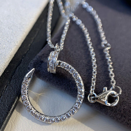 JUSTE NECKLACE 2.2MM SILVER FULL DIAMONDS