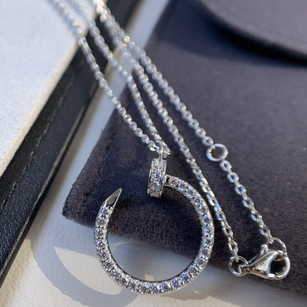 JUSTE NECKLACE 2.2MM SILVER FULL DIAMONDS