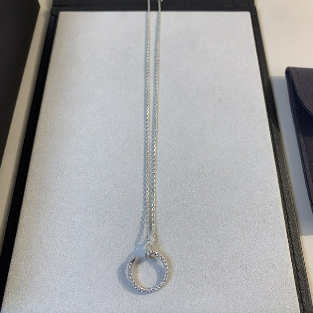 JUSTE NECKLACE 2.2MM SILVER FULL DIAMONDS