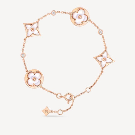 BLOSSOM PINK GOLD MOP BRACELET