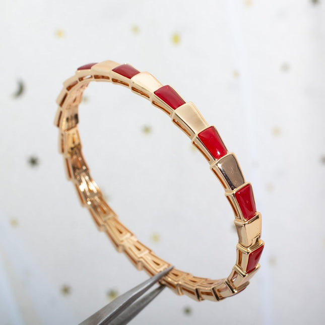 SERPENTI BRACELET PINK GOLD RUBELLITE