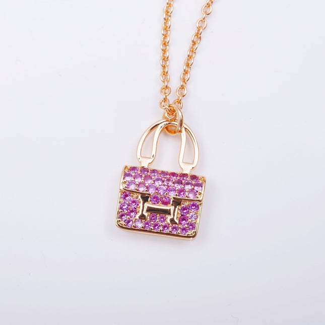 CONSTANCE PEDANT PURPLE DIAMOND NECKLACE