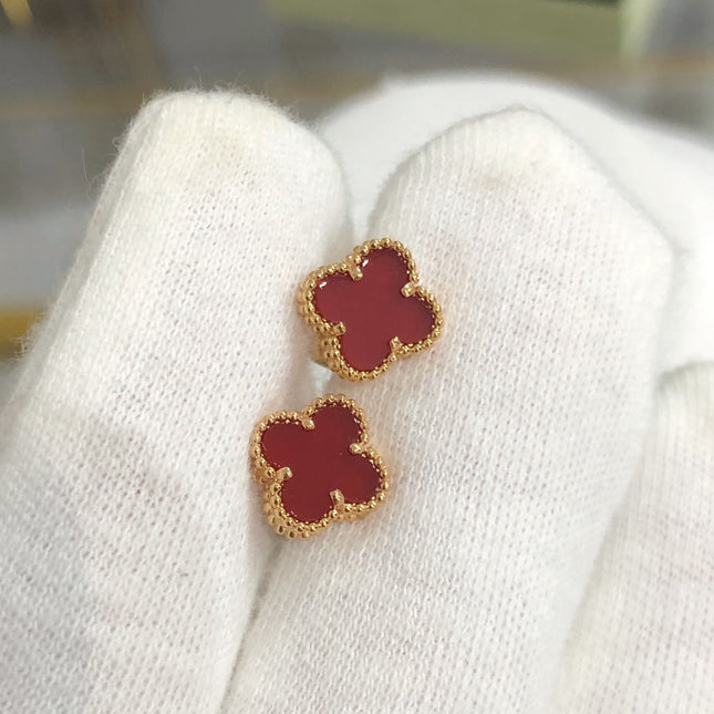 CLOVER MINI GOLD EARRINGS