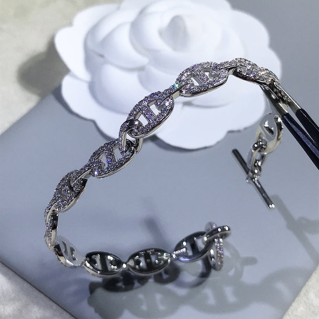 CHAINE BRACELET SILVER DIAMOND