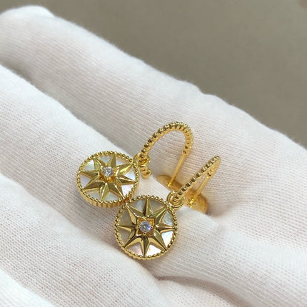 LUCKY STAR GOLD MOP EARRINGS